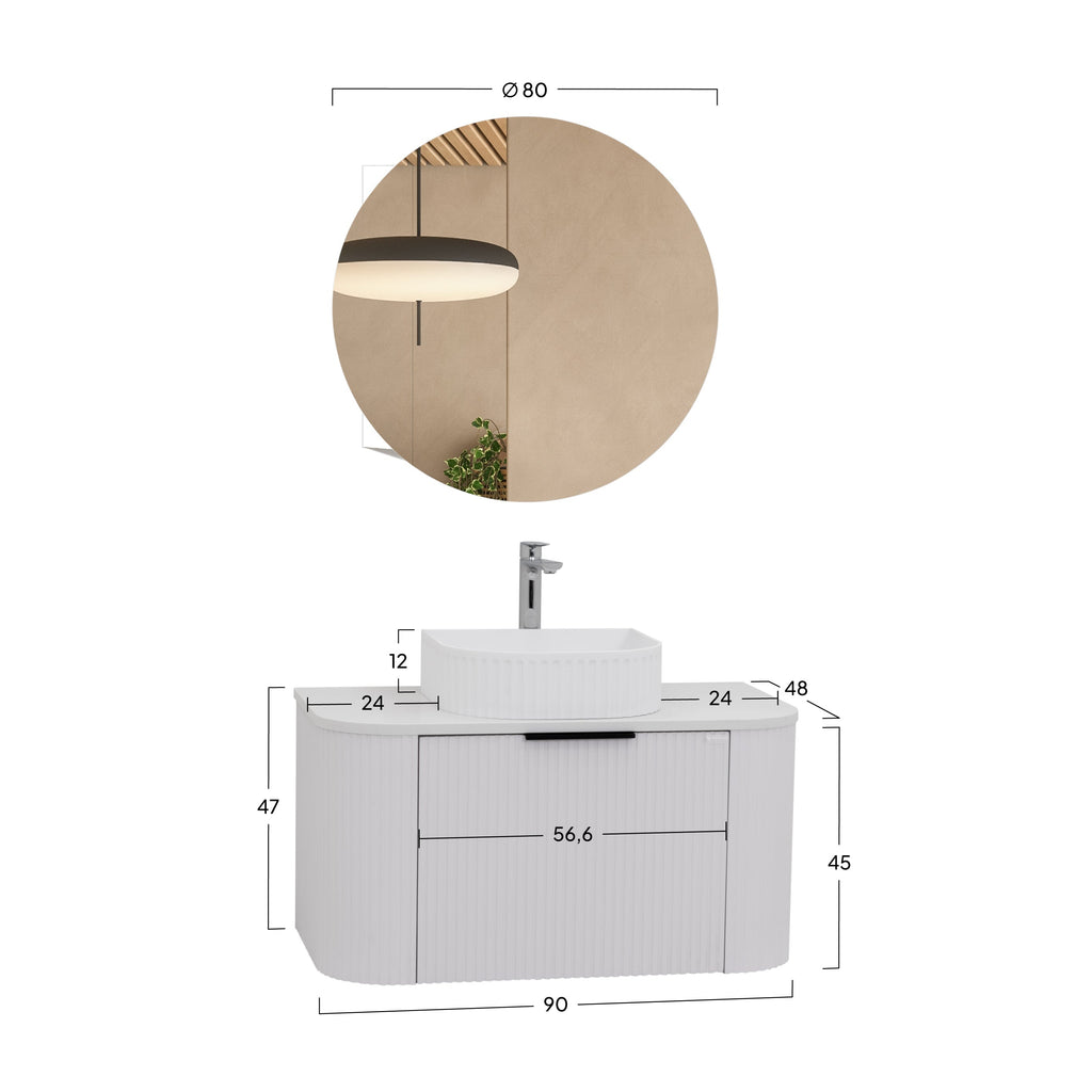 MAIA - Mueble de baño suspendido