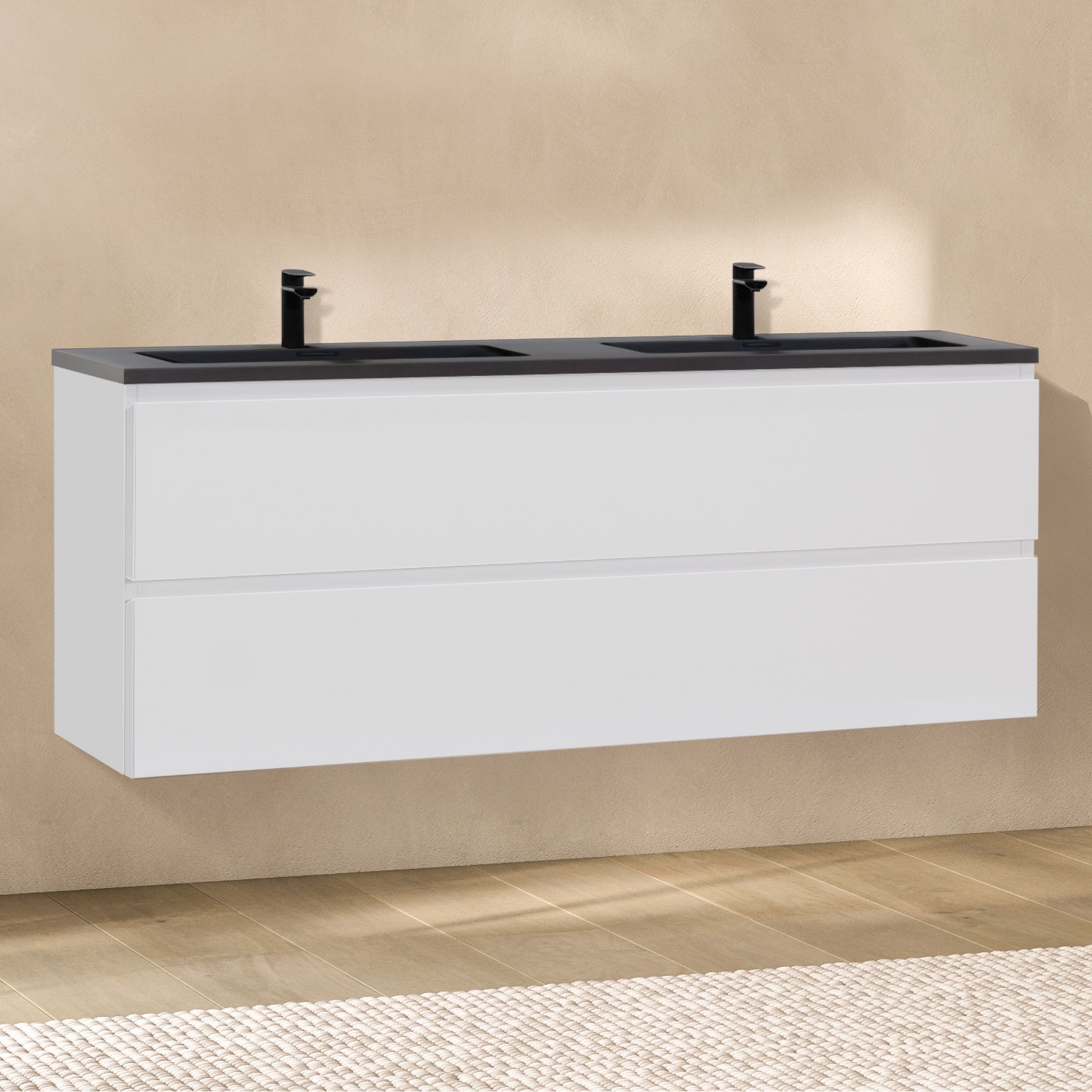 ATENA - Móvel de lavatório suspenso com gaveta soft-close