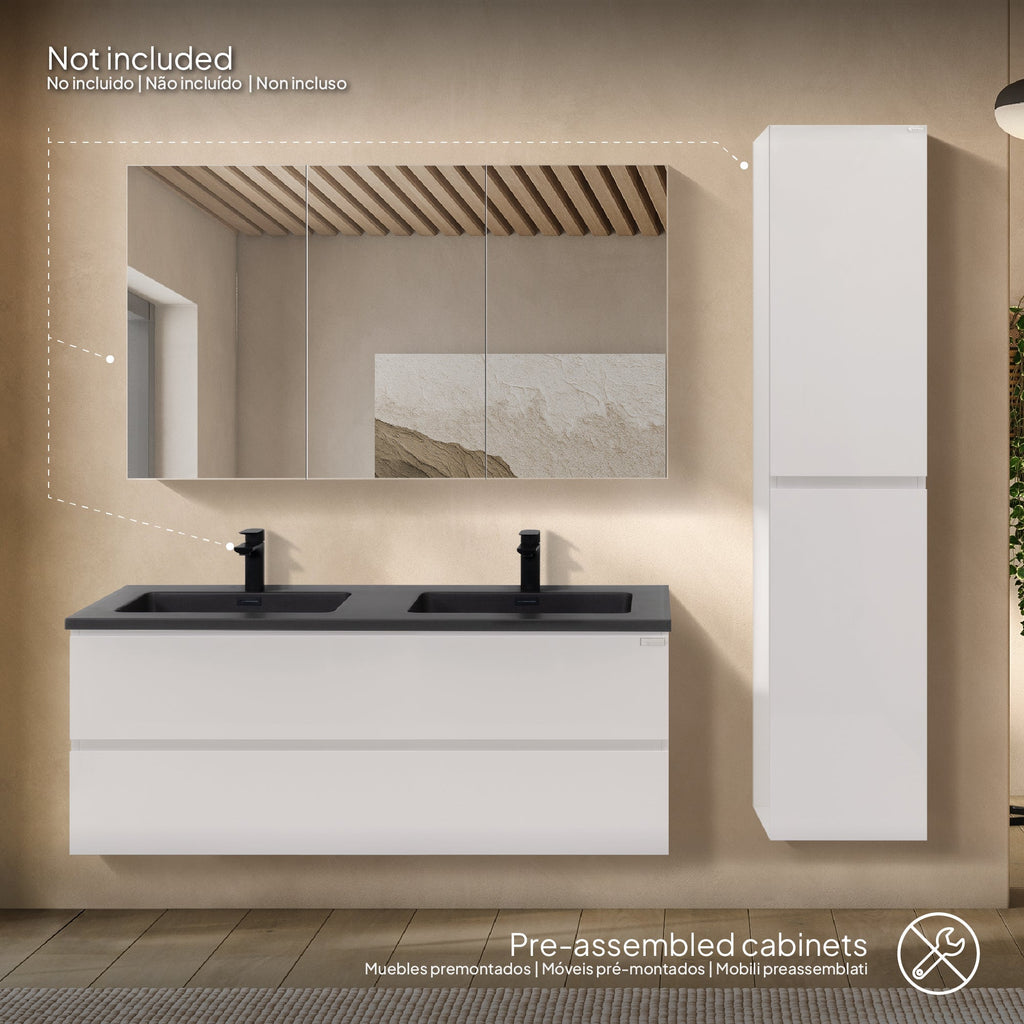 ATENA - Móvel de lavatório suspenso com gaveta soft-close