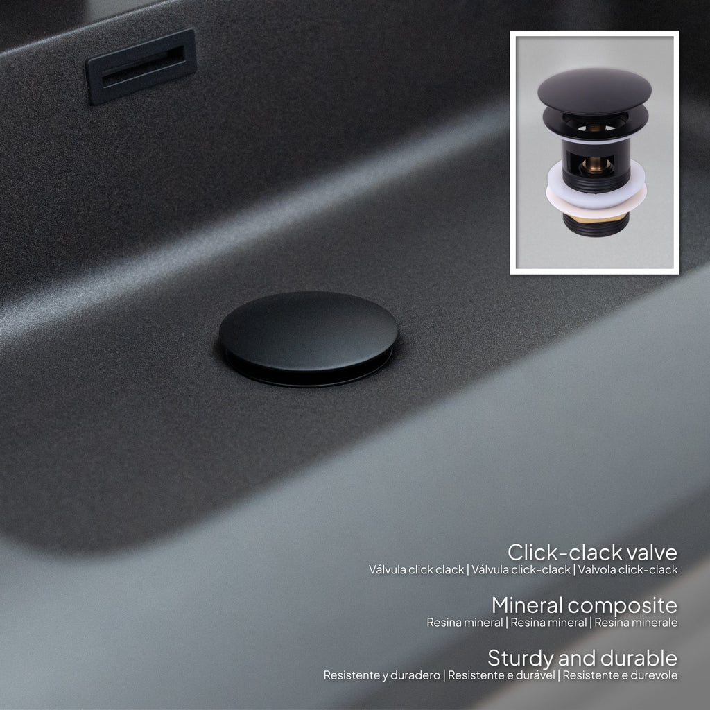 ATENA - Móvel de lavatório suspenso com gaveta soft-close