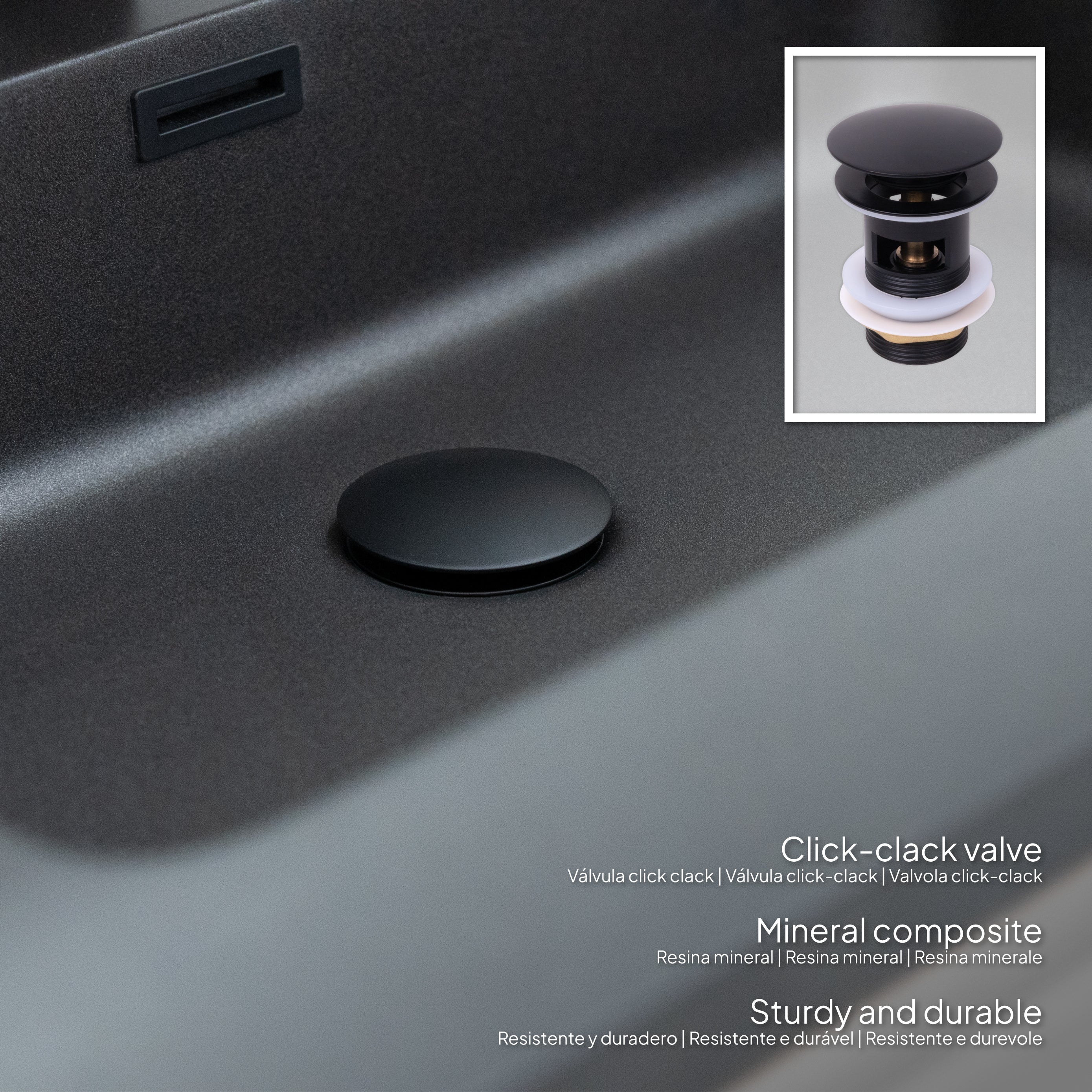 ATENA - Móvel de lavatório suspenso com gaveta soft-close