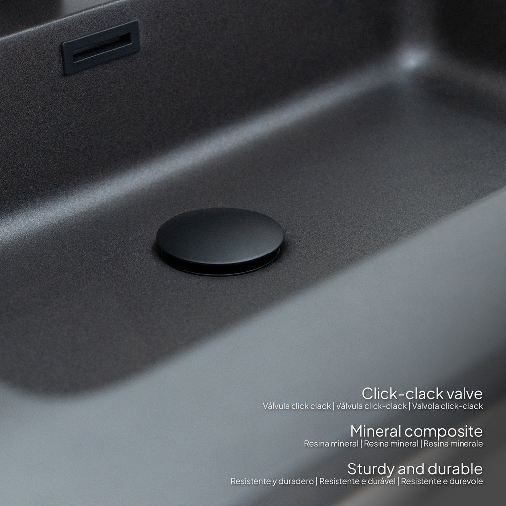 ATENA - Conjunto de casa de banho suspenso com várias dimensões e acabamentos