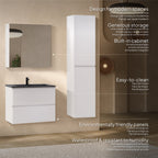 ATENA - Conjunto de casa de banho suspenso com várias dimensões e acabamentos