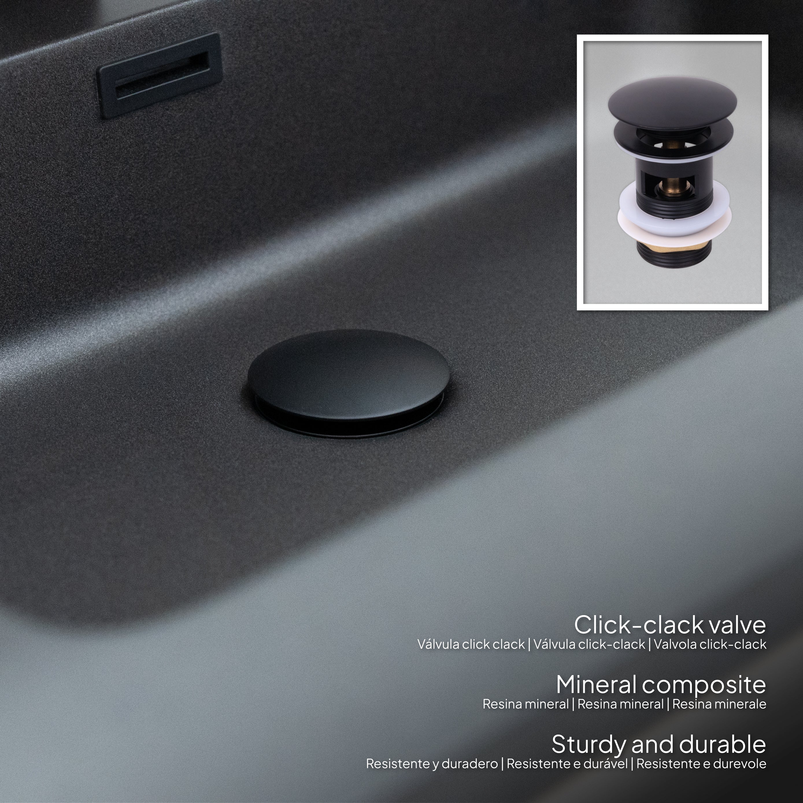 ATENA - Móvel de lavatório suspenso com gaveta soft-close