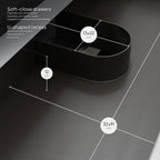 ATENA - Móvel de lavatório suspenso com gaveta soft-close