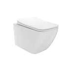 CUBE - Sanita suspensa rimless em preto com tampa soft-close