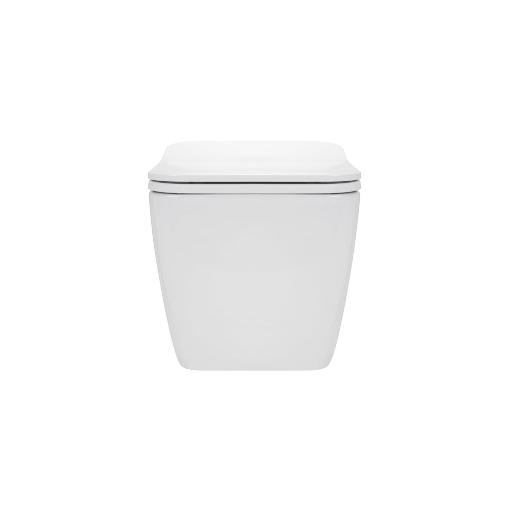 CUBE - Sanita suspensa rimless em preto com tampa soft-close
