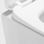 CUBE - Sanita suspensa rimless em preto com tampa soft-close