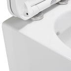 CUBE - Sanita suspensa rimless em preto com tampa soft-close