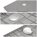 BOREAL - Piatto doccia antiscivolo con finitura bianca e sifone incluso