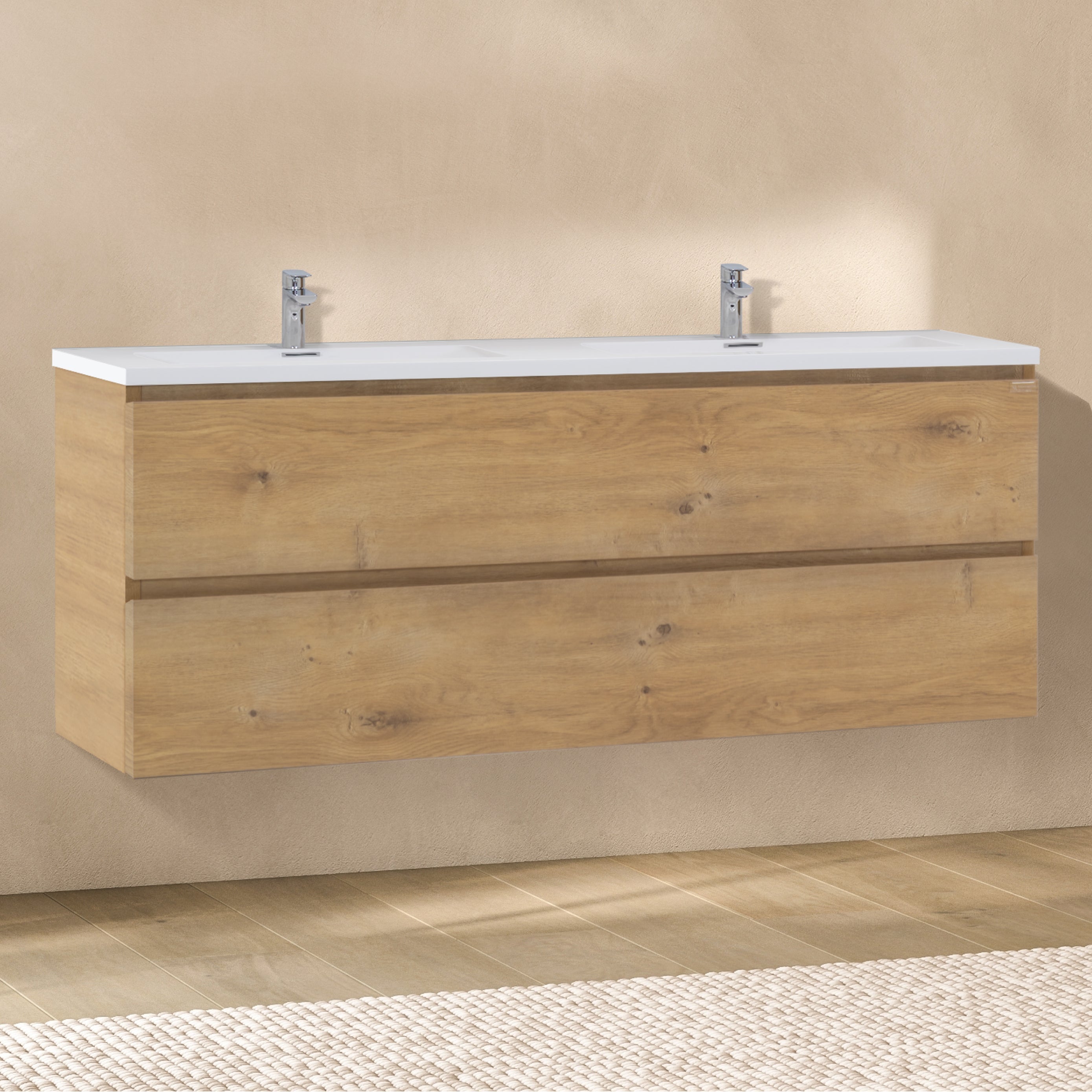 ATENA - Móvel de lavatório suspenso com gaveta soft-close