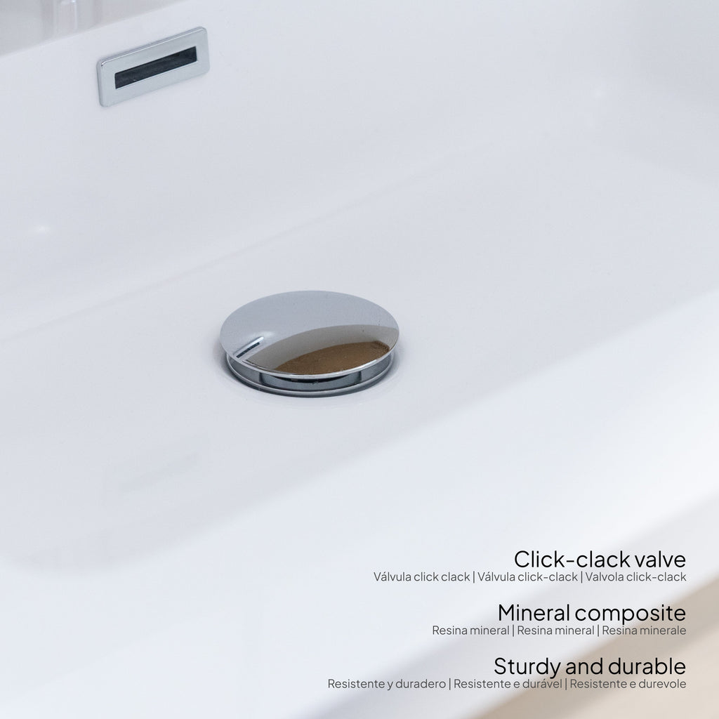 ATENA - Conjunto de casa de banho suspenso com várias dimensões e acabamentos