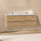 ATENA - Móvel de lavatório suspenso com gaveta soft-close