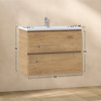 ATENA - Móvel de lavatório suspenso com gaveta soft-close