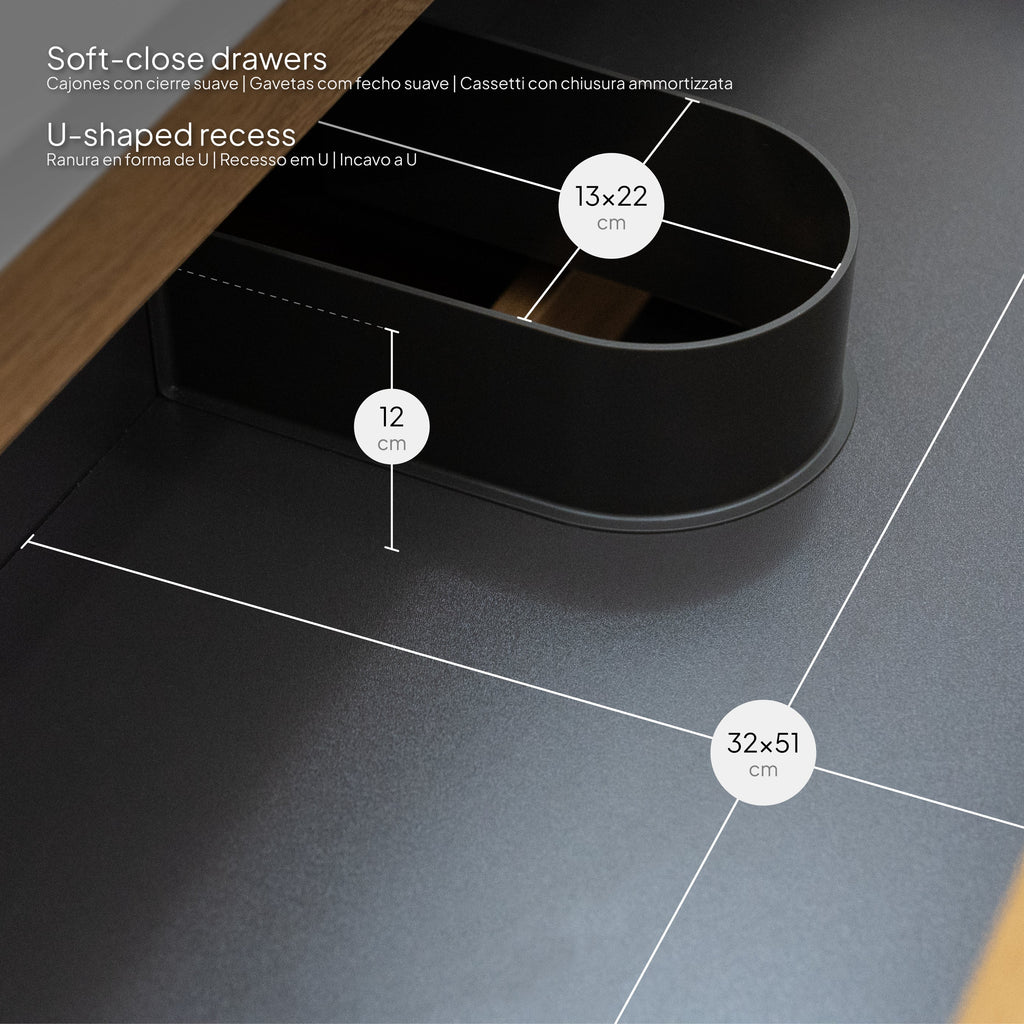 ATENA - Conjunto de casa de banho suspenso com várias dimensões e acabamentos