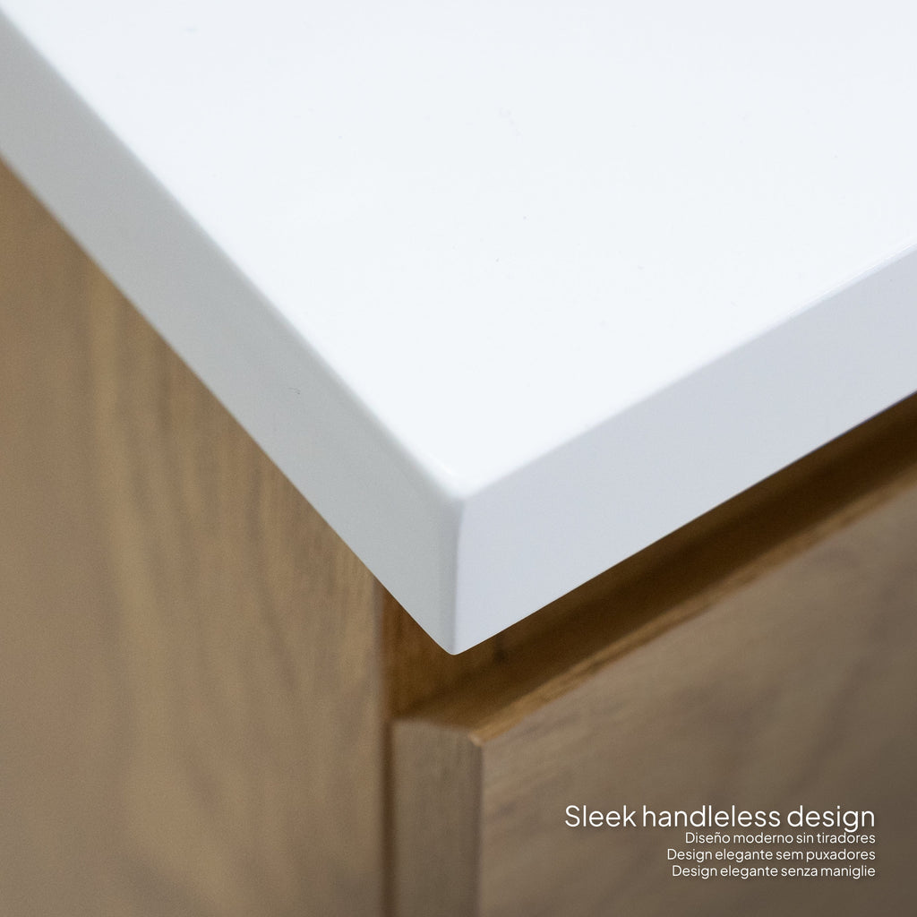 ATENA - Móvel de lavatório suspenso com gaveta soft-close