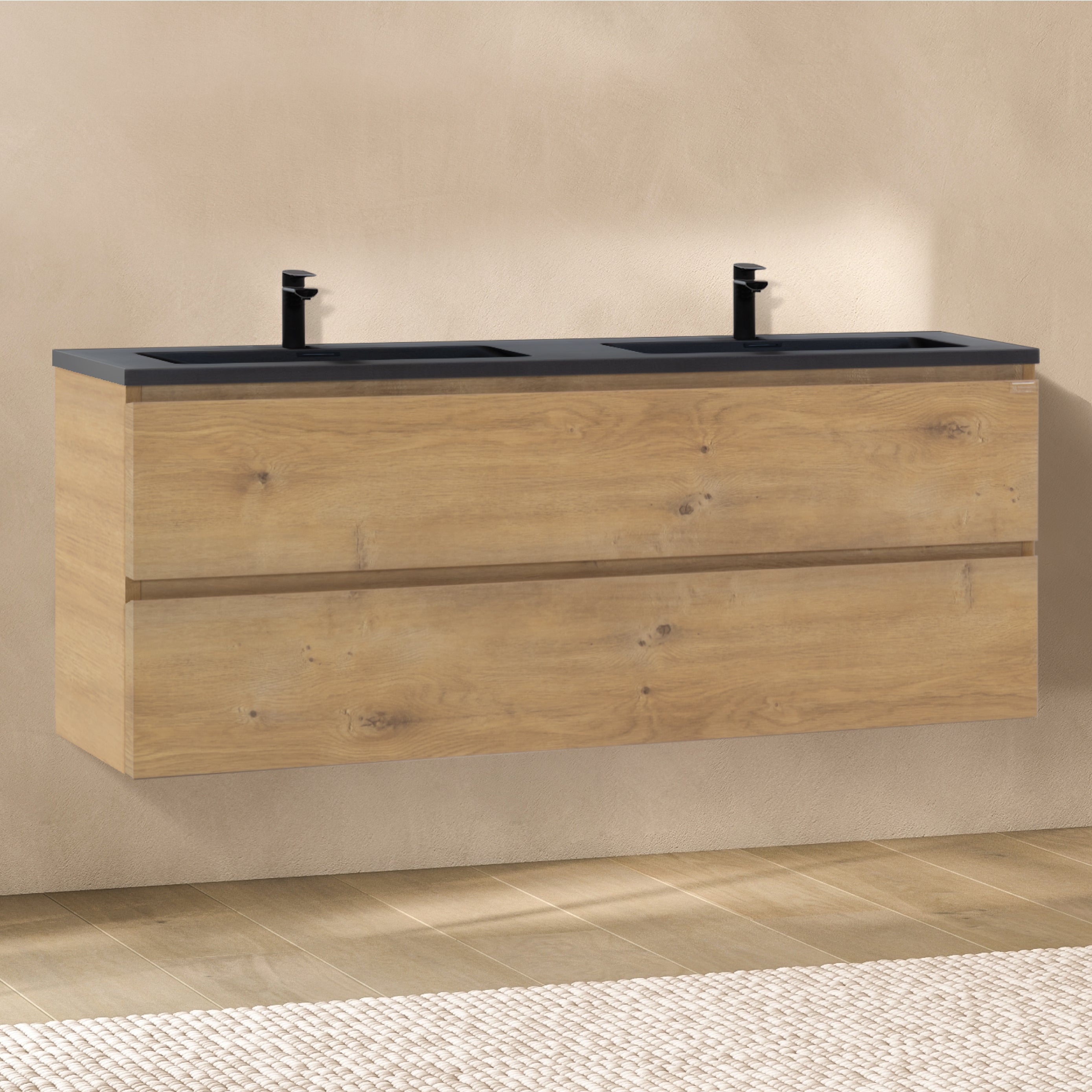 ATENA - Móvel de lavatório suspenso com gaveta soft-close