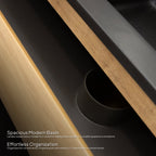 ATENA - Conjunto de casa de banho suspenso com várias dimensões e acabamentos