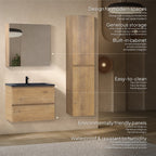 ATENA - Conjunto de casa de banho suspenso com várias dimensões e acabamentos