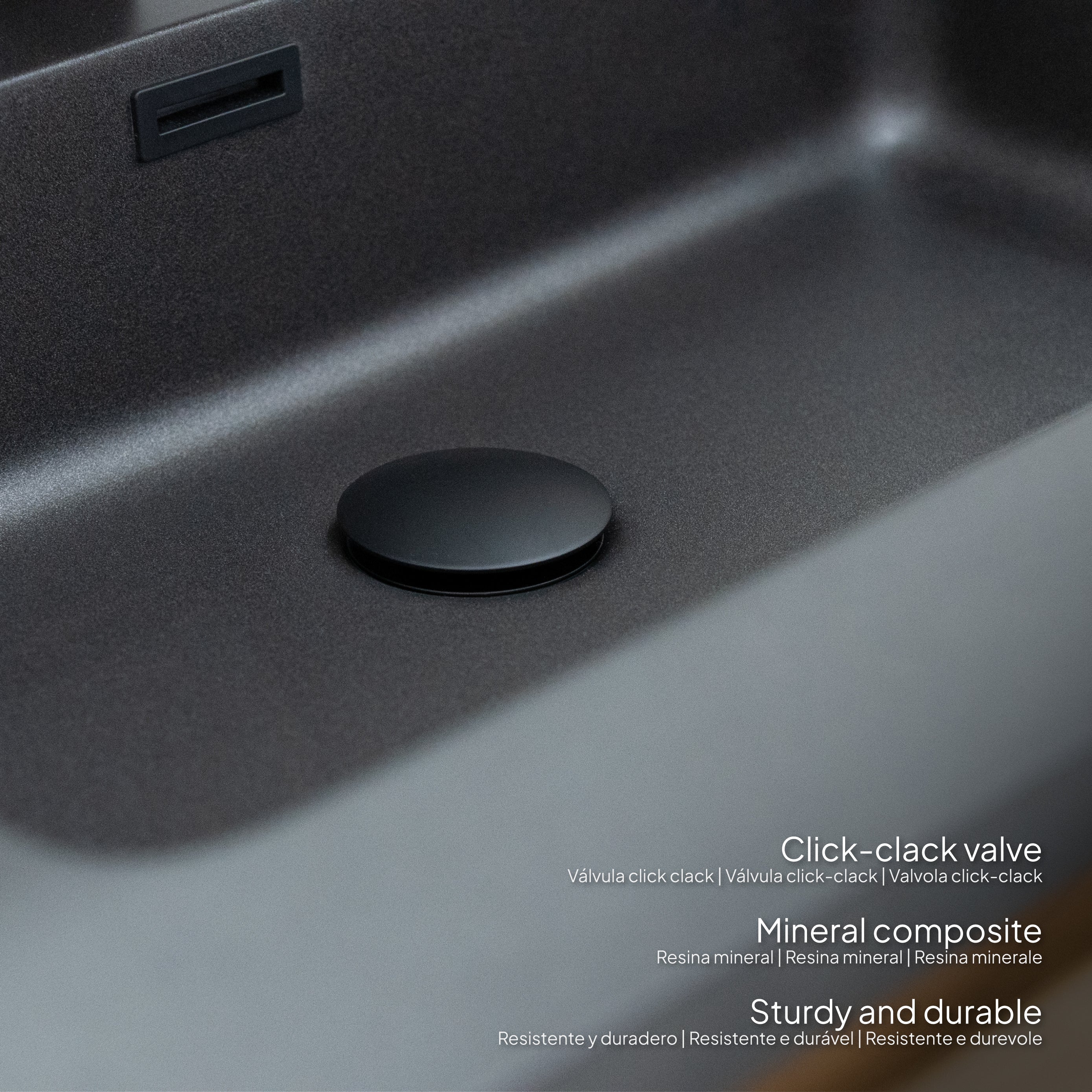 ATENA - Conjunto de casa de banho suspenso com várias dimensões e acabamentos