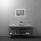 FRAME - Specchio da bagno con illuminazione LED integrata ed elegante cornice