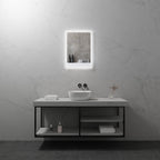 FRAME - Specchio da bagno con illuminazione LED integrata ed elegante cornice