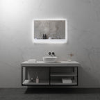 FRAME - Espejo de baño con iluminación LED integrada y marco elegante