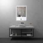 FRAME - Specchio da bagno con illuminazione LED integrata ed elegante cornice