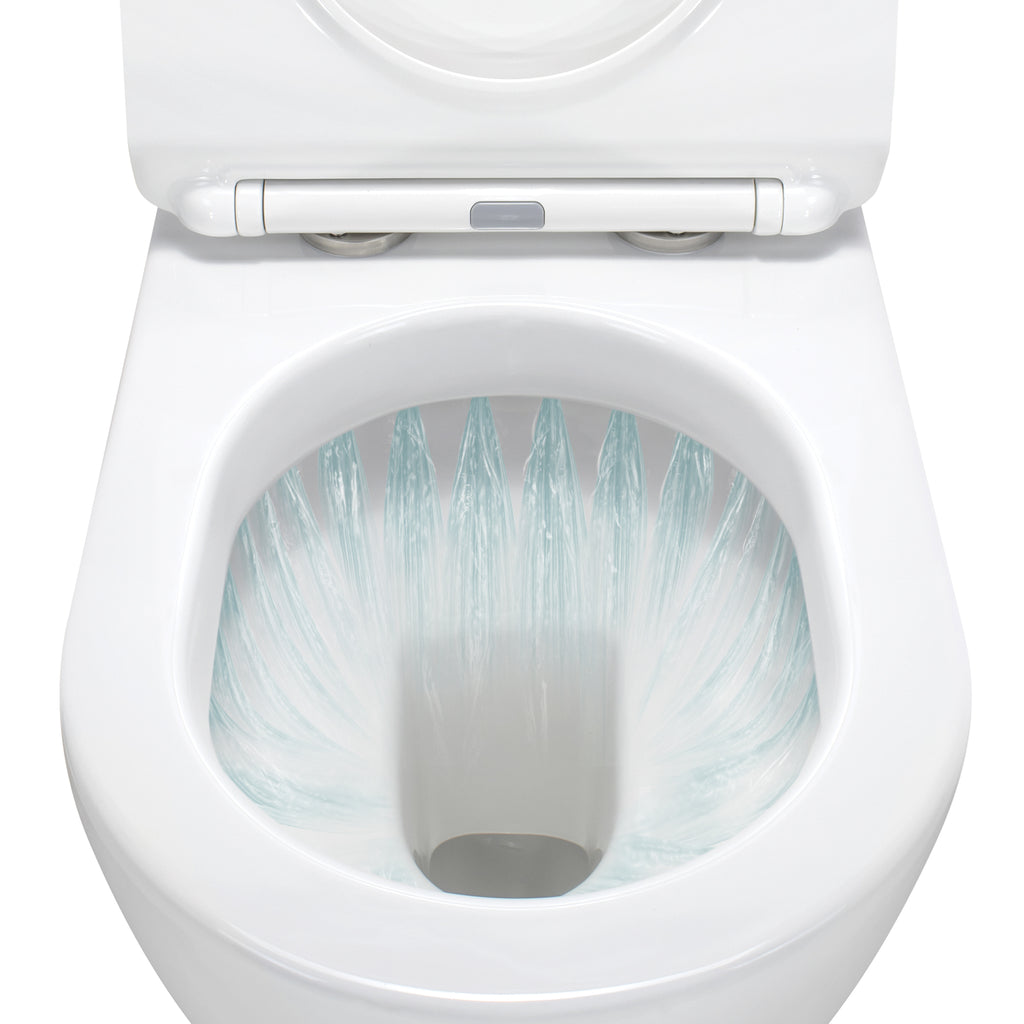 ISONZO - WC rimless bianco con sedile soft close removibile