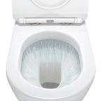 ISONZO - WC rimless bianco con sedile soft close removibile