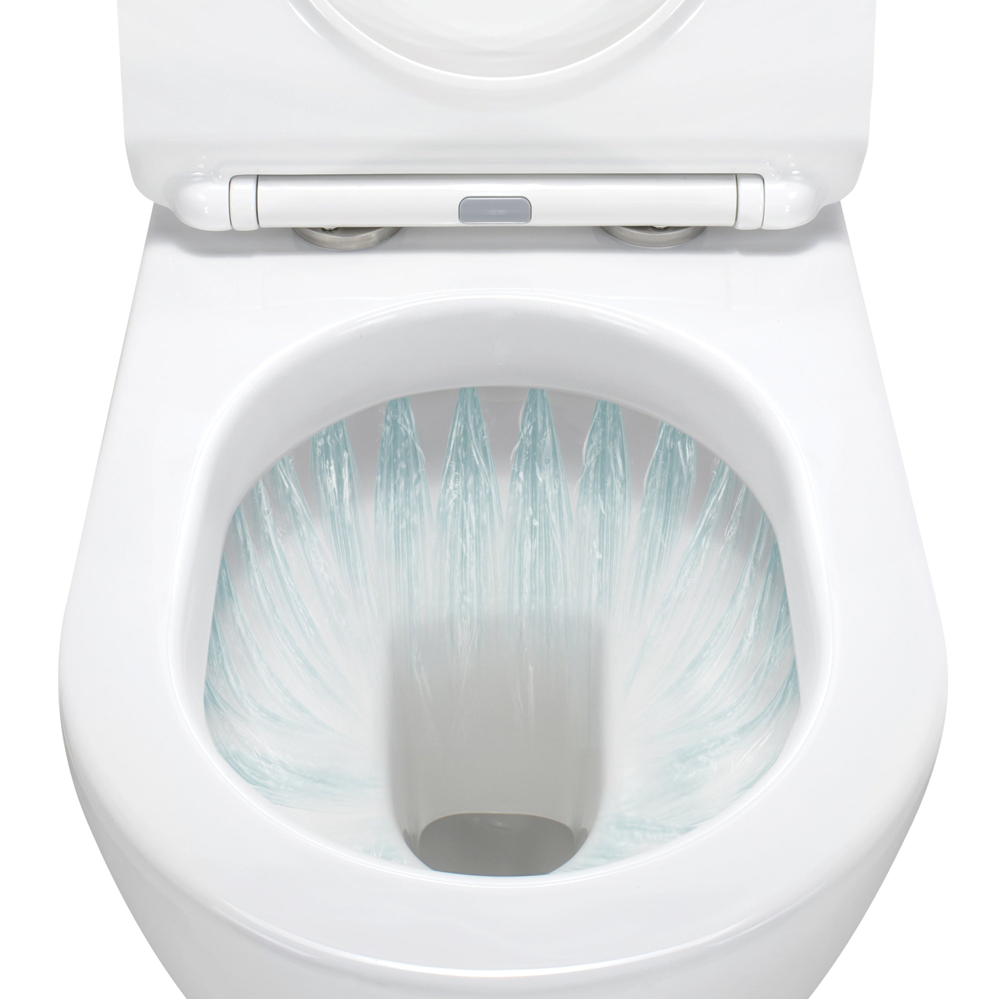 ISONZO - Inodoro rimless blanco con asiento soft close extraíble