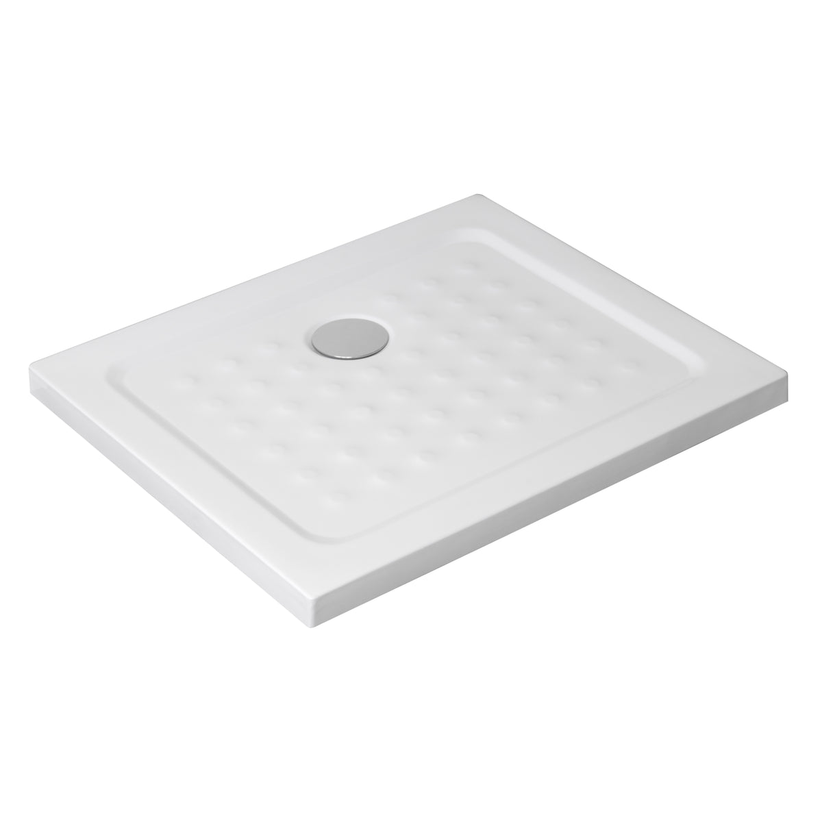 SHIMMER - Plato de ducha acrílico efecto burbujas extraplano con acabado blanco y sifón incluido