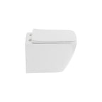 CUBE - Vaso sospeso senza brida nero con copriwater soft-close