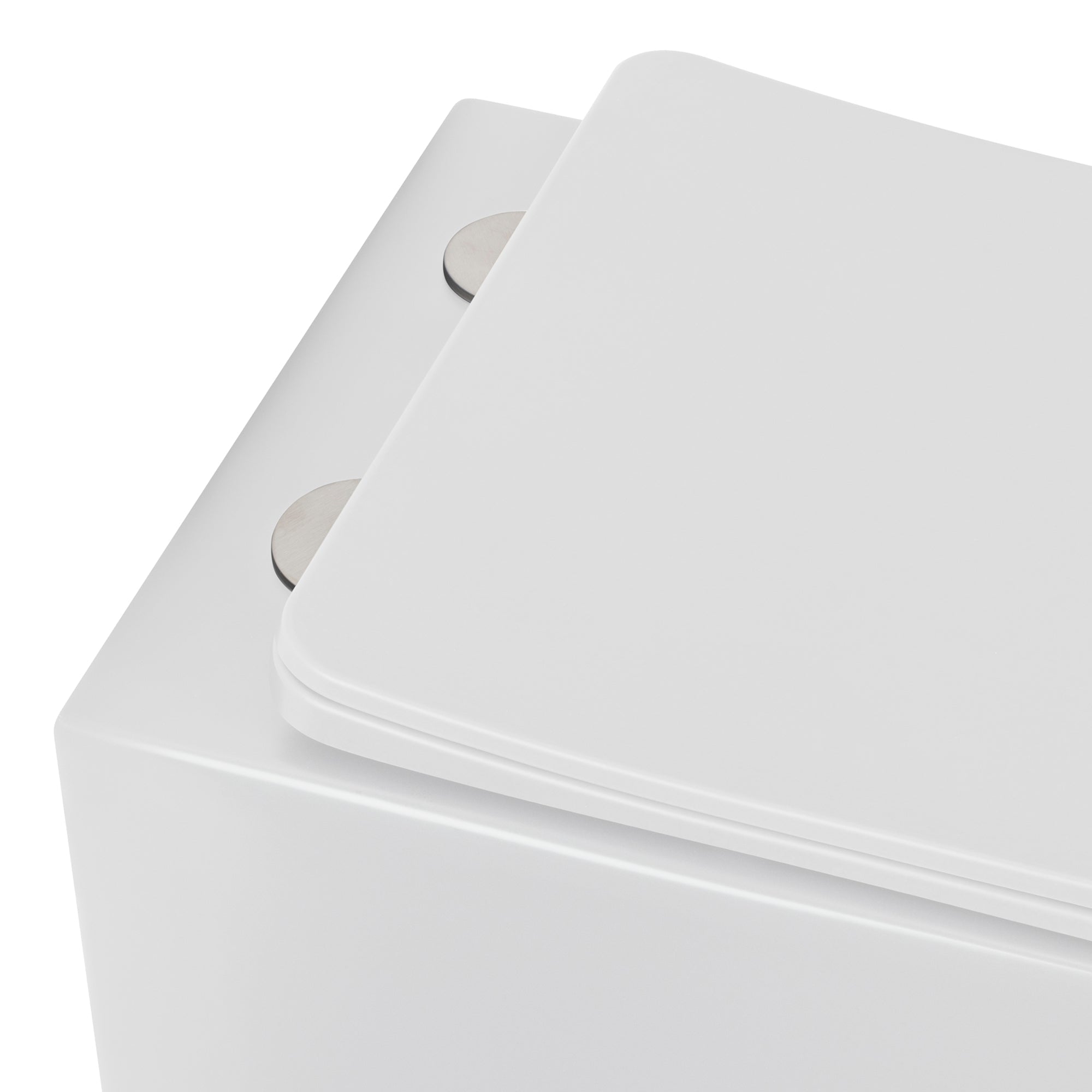 CUBE - Vaso sospeso senza brida nero con copriwater soft-close