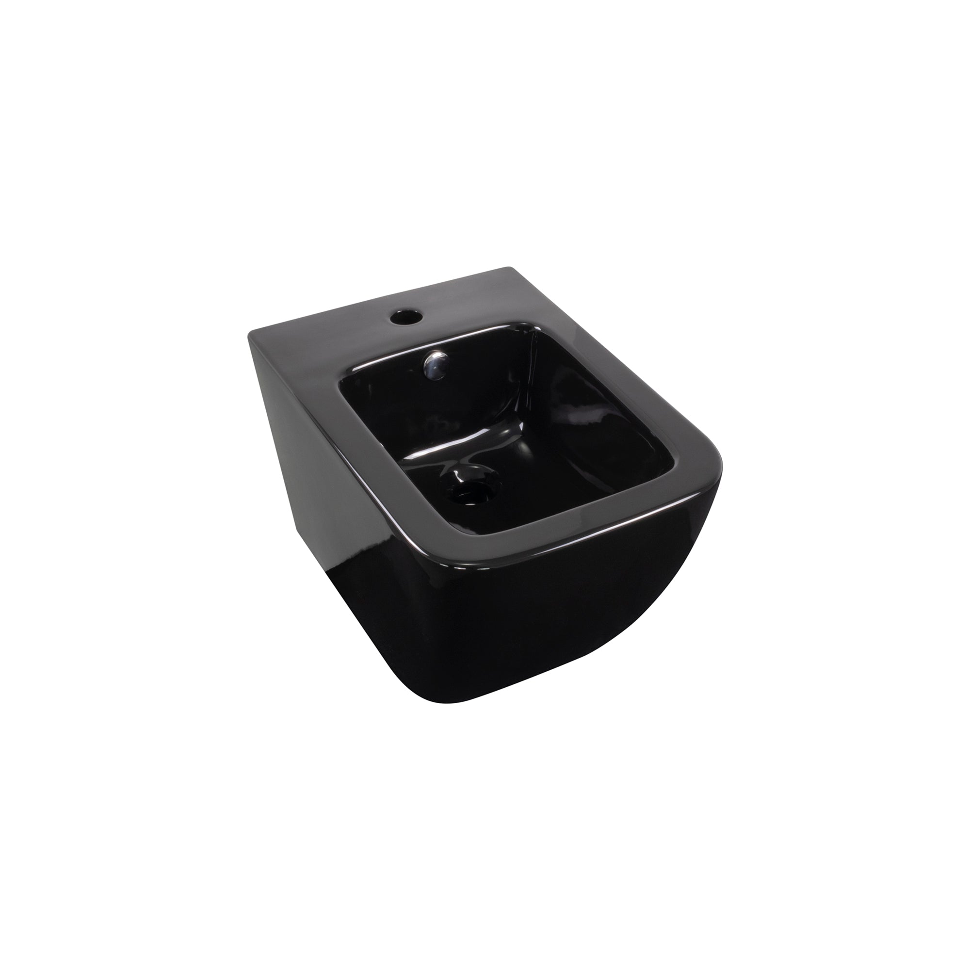 CUBE - Bidé suspendido de cerámica blanca con grifo incluido