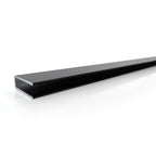 Perfil de parede em alumínio preto para painel de duche Walk-In 8 ou 10 mm