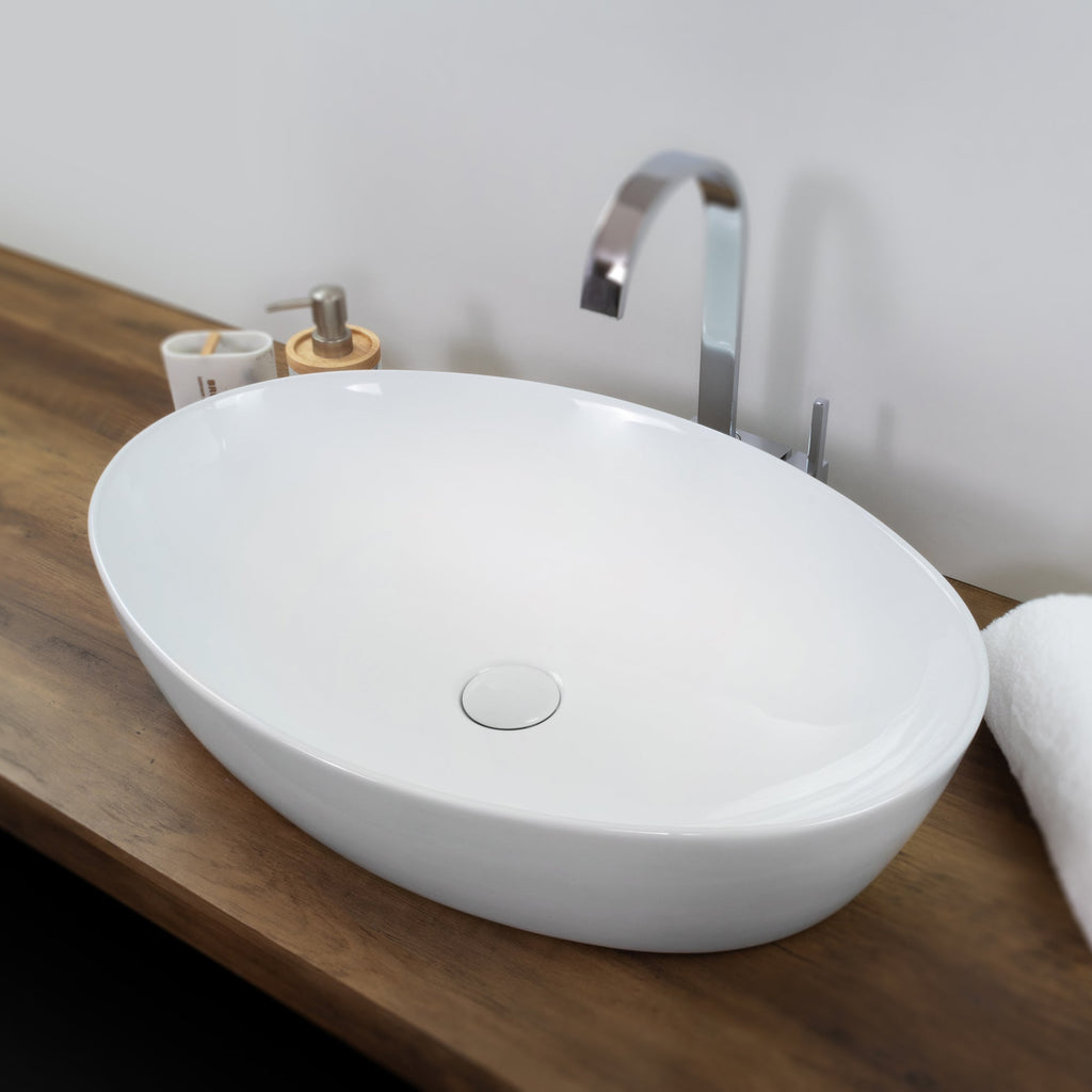 BACCHIGLIONE - Lavatório de bancada em cerâmica