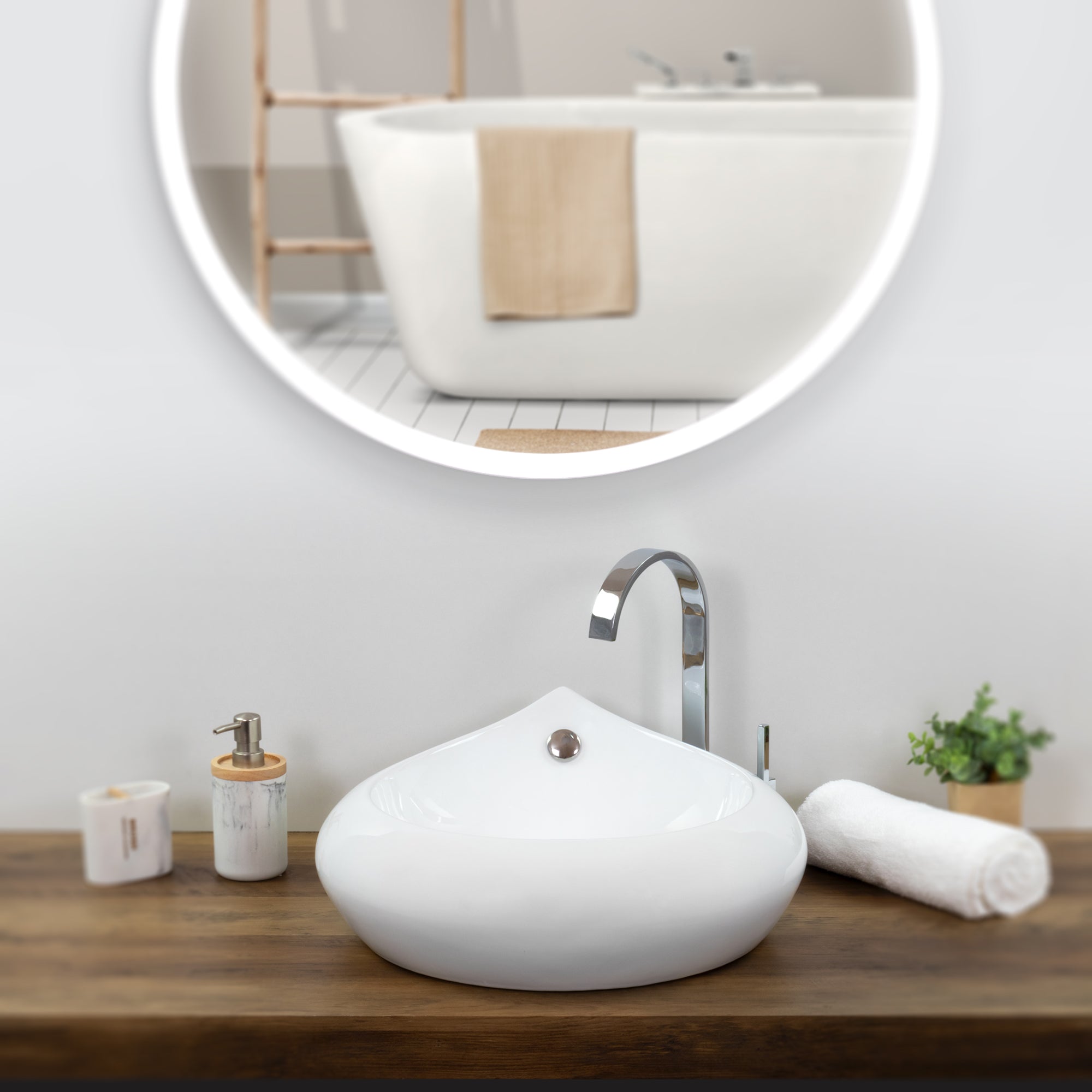 RENO - Lavabo de encimera de cerámica