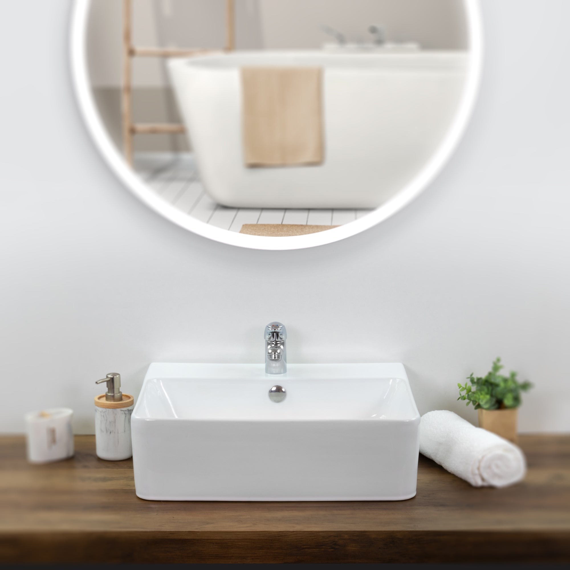 FORTORE - Lavabo de encimera de cerámica