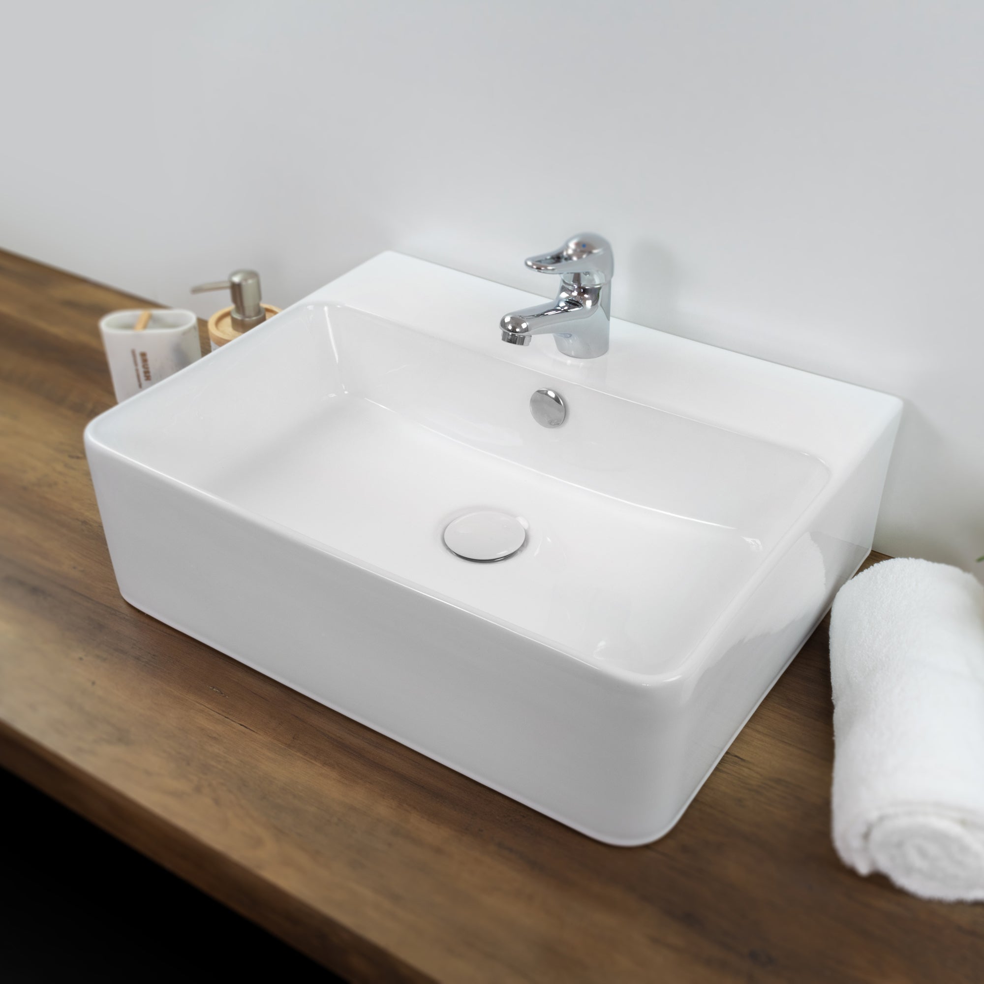 FORTORE - Lavabo de encimera de cerámica