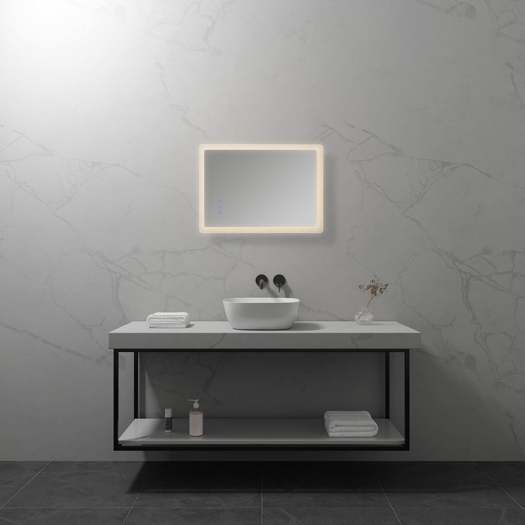MELLOW - Espelho de casa de banho com iluminação LED integrada e design minimalista