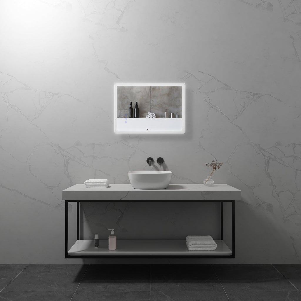 MELLOW - Espelho de casa de banho com iluminação LED integrada e design minimalista