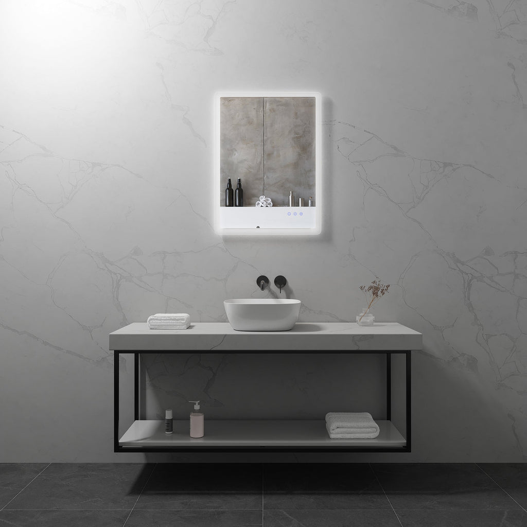 MELLOW - Espelho de casa de banho com iluminação LED integrada e design minimalista