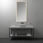 MELLOW - Espelho de casa de banho com iluminação LED integrada e design minimalista