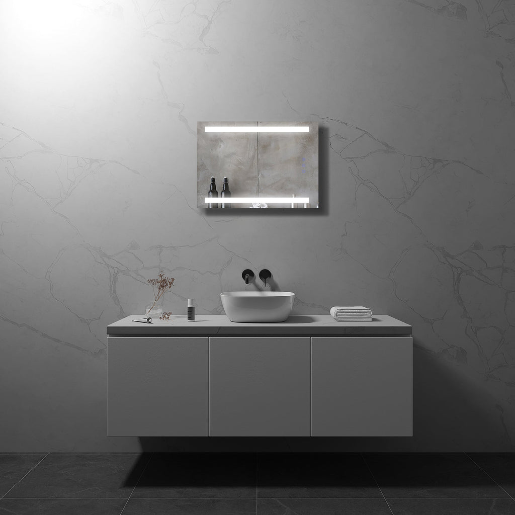 BEAM - Espelho de casa de banho com iluminação LED integrada e design moderno