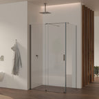 NADINE - Cabine de duche com porta deslizante, vidro temperado 8 mm e perfil cromado