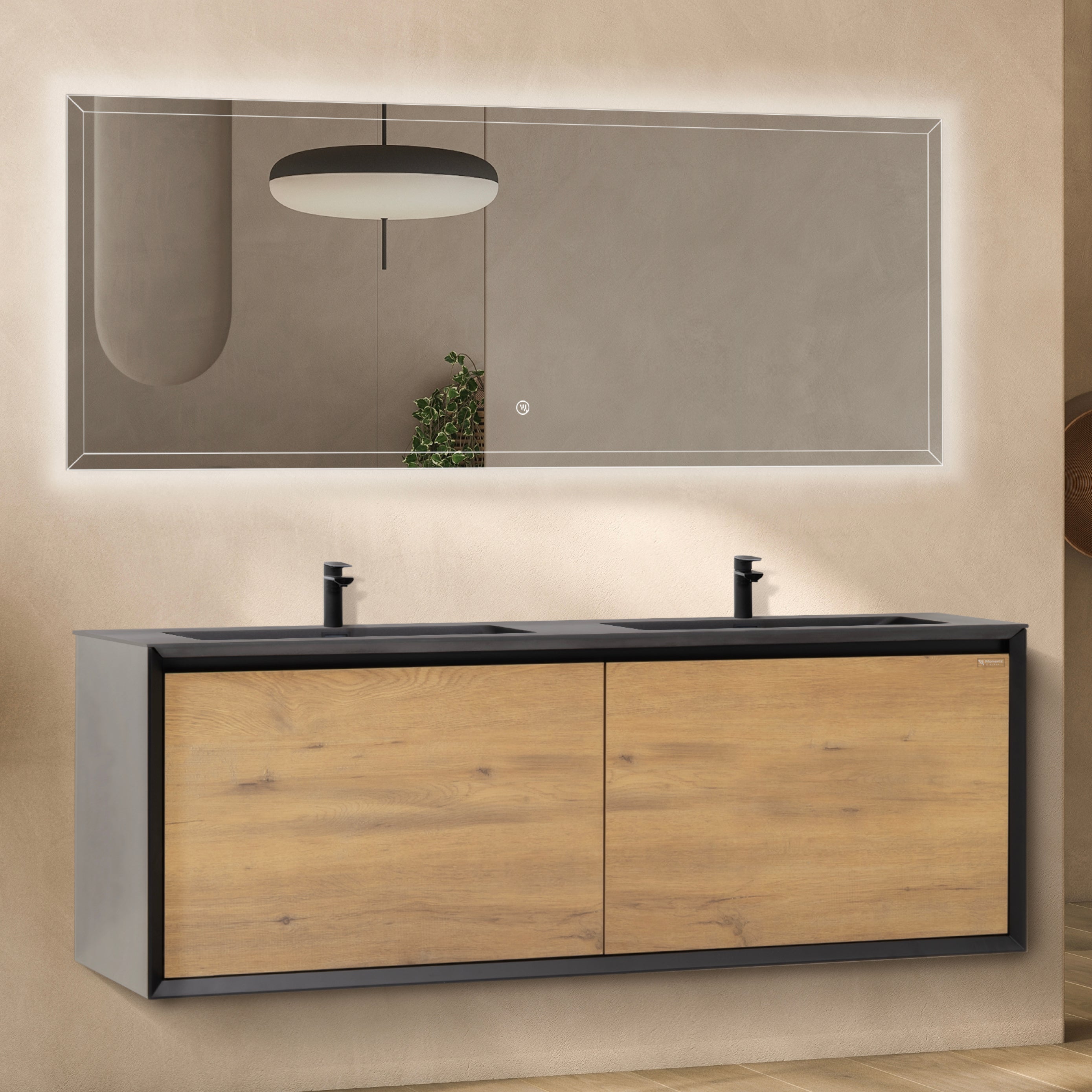 FIDIA - Conjunto de baño suspendido doble