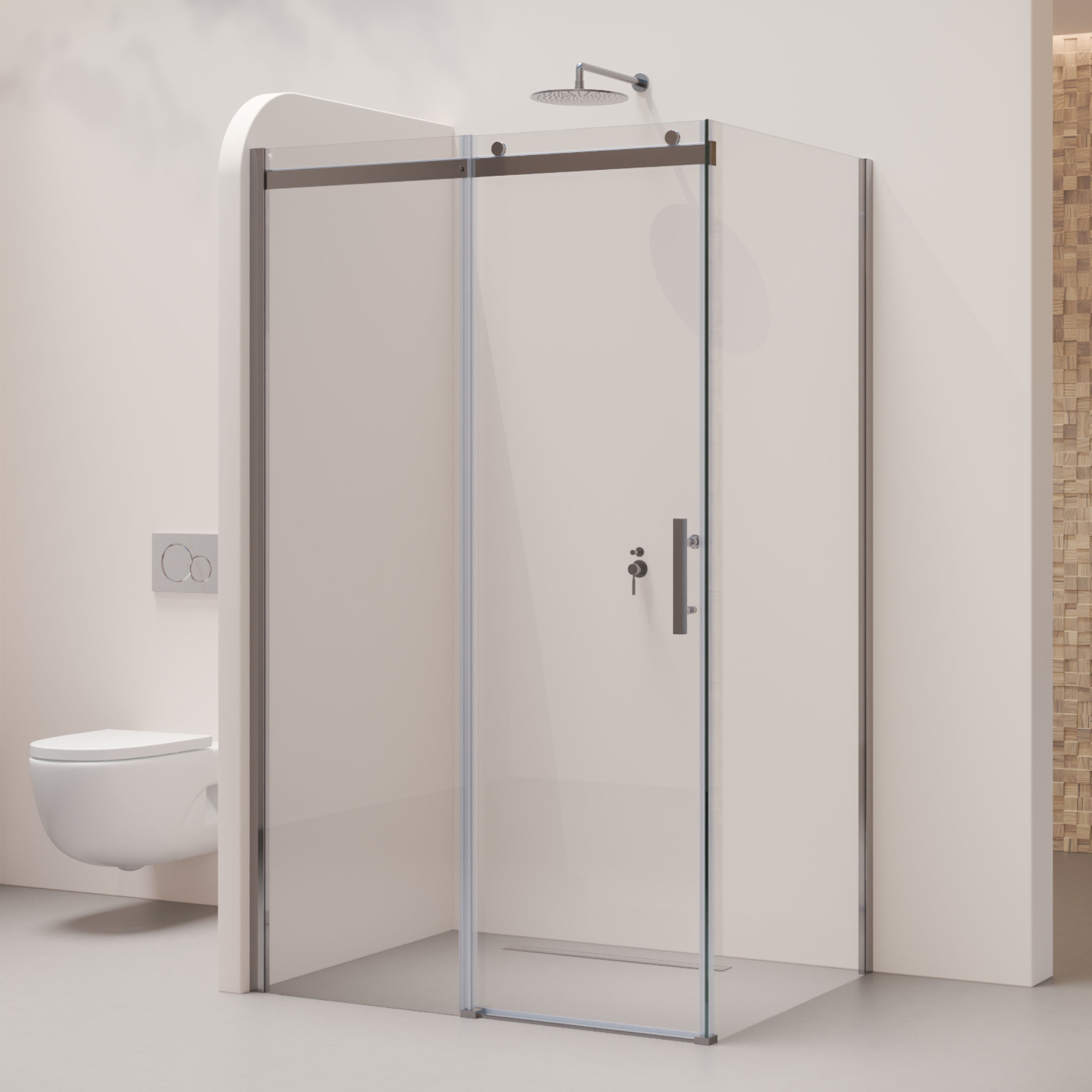 VIOLA - Cabine de duche com portas de correr em vidro temperado 8 mm, altura 200 cm