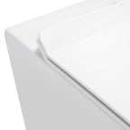 ISONZO - WC rimless bianco con sedile soft close removibile