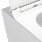 ISONZO - WC rimless bianco con sedile soft close removibile